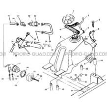 RESERVOIR CARBURANT pour Hytrack Toutes les cylindrées Toutes les années HY265H