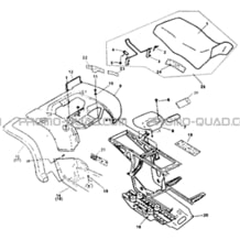 CARROSSERIE ARRIERE   SELLE pour Hytrack Toutes les cylindrées Toutes les années HY265H