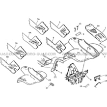 CARROSSERIE AVANT   CHASSIS   AUTOCOLLANTS pour Hytrack Toutes les cylindrées Toutes les années HY265H