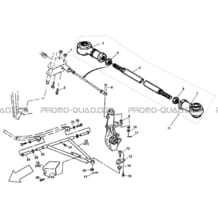 TRAIN AVANT pour Hytrack Toutes les cylindrées Toutes les années HY265H