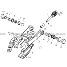 ENSEMBLE BRAS OSCILLANT pour Hytrack Toutes les cylindrées Toutes les années HY265H