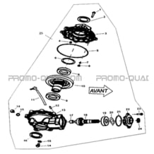 PONT ARRIERE pour Hytrack Toutes les cylindrées Toutes les années HY265H