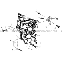 SUPPORT BOITE DE VITESSES pour Hytrack Toutes les cylindrées Toutes les années HY265H