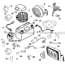 SYSTEME ELECTRIQUE pour Hytrack Toutes les cylindrées Toutes les années HY265H
