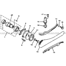 ARBRE A CAMES AVEC DISTRIBUTION pour Hytrack Toutes les cylindrées Toutes les années HY265H