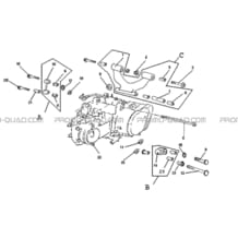 ENSEMBLE MOTEUR   SUPPORT MOTEUR pour Hytrack Toutes les cylindrées Toutes les années HY265H