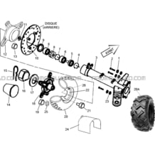 TRAIN ARRIERE pour Hytrack All cylindrical All Years HY290 4x2 - 4x4