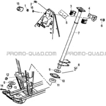 COLONNE DE DIRECTION pour Hytrack Toutes les cylindrées Toutes les années HY290 4x2 - 4x4