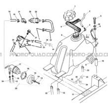 RESERVOIR CARBURANT pour Hytrack Toutes les cylindrées Toutes les années HY300 4x2
