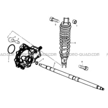 AMORTISSEUR ARRIERE pour Hytrack Toutes les cylindrées Toutes les années HY300 4x2