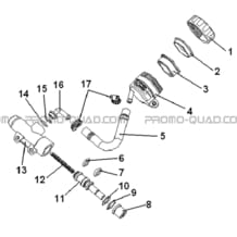 MAITRE CYLINDRE FREIN A PIED pour Hytrack Toutes les cylindrées Toutes les années HY300 4x2