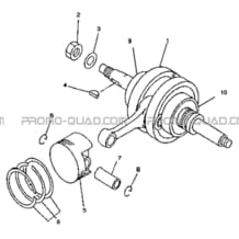 EMBIELLAGE AVEC PISTON pour Hytrack Toutes les cylindrées Toutes les années HY300 4x2