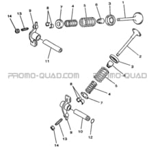 SOUPAPES pour Hytrack Toutes les cylindrées Toutes les années HY300 4x2