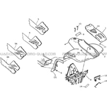 CARROSSERIE AVANT   CHASSIS   AUTOCOLLANTS pour Hytrack All cylindrical All Years HY300 DEMON