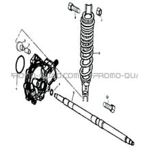 AMORTISSEUR ARRIERE pour Hytrack All cylindrical All Years HY300 DEMON
