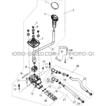 TRINGLERIE DE VITESSES pour Hytrack All cylindrical All Years HY300 DEMON