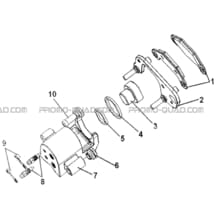 ETRIER AVANT DROIT pour Hytrack All cylindrical All Years HY300 DEMON