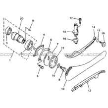 ARBRE A CAMES AVEC DISTRIBUTION pour Hytrack All cylindrical All Years HY300 DEMON