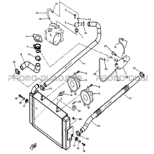 CIRCUIT DE REFROIDISSEMENT pour Hytrack All cylindrical All Years HY300 DEMON