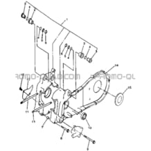 CARTER MOTEUR pour Hytrack All cylindrical All Years HY300 DEMON