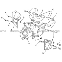 ENSEMBLE MOTEUR   SUPPORT MOTEUR pour Hytrack All cylindrical All Years HY300 DEMON