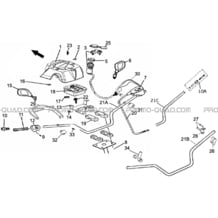 GUIDON   COMPTEUR pour Hytrack Toutes les cylindrées Toutes les années HY310