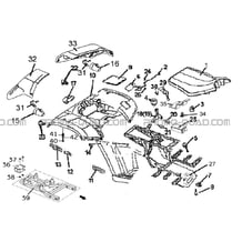 CARROSSERIE ARRIERE   SELLE   DECO pour Hytrack Toutes les cylindrées Toutes les années HY310