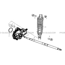 AMORTISSEUR ARRIERE pour Hytrack Toutes les cylindrées Toutes les années HY310