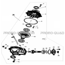 PONT ARRIERE pour Hytrack Toutes les cylindrées Toutes les années HY310