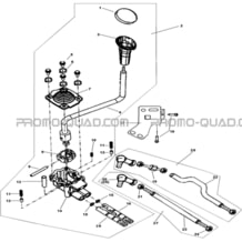 TRINGLERIE DE VITESSE pour Hytrack Toutes les cylindrées Toutes les années HY310