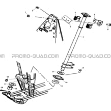 COLONNE DE DIRECTION pour Hytrack Toutes les cylindrées Toutes les années HY310