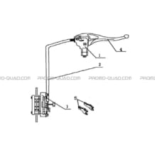 SYSTEME DE FREINAGE DU FREIN DE PARC A CABLE pour Hytrack Toutes les cylindrées Toutes les années HY310