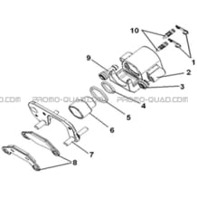ETRIER AVANT GAUCHE pour Hytrack Toutes les cylindrées Toutes les années HY310