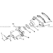 ETRIER AVANT DROIT pour Hytrack Toutes les cylindrées Toutes les années HY310