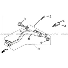 PEDALE DE FREIN pour Hytrack Toutes les cylindrées Toutes les années HY310
