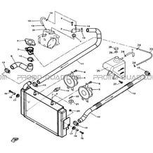 CIRCUIT DE REFROIDISSEMENT pour Hytrack Toutes les cylindrées Toutes les années HY310