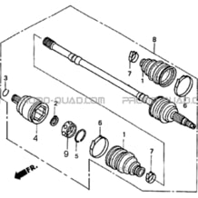 CARDAN AVANT 4X4 pour Hytrack All cylindrical All Years HY310S