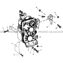 SUPPORT BOITE DE VITESSES pour Hytrack Toutes les cylindrées Toutes les années HY320 4x2 - 4x4