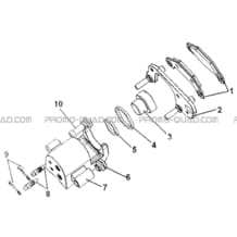 ETRIER AVANT DROIT pour Hytrack All cylindrical All Years HY320 4x2 - 4x4