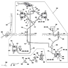 SYSTEME DE FREINAGE AVEC FREIN DE PARC pour Hytrack Toutes les cylindrées Toutes les années HY320 4x2 - 4x4