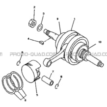 EMBIELLAGE AVEC PISTON pour Hytrack Toutes les cylindrées Toutes les années HY320 4x2 - 4x4