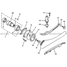 ARBRE A CAMES AVEC DISTRIBUTION pour Hytrack Toutes les cylindrées Toutes les années HY320 4x2 - 4x4