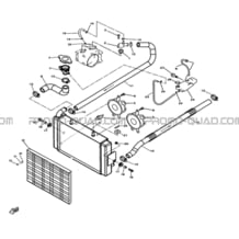 CIRCUIT DE REFROIDISSEMENT pour Hytrack All cylindrical All Years HY320 4x2 - 4x4