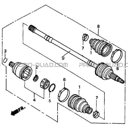 ENSEMBLE CARDAN AVANT 4X4  Hytrack  All Years All cylindrical  Original parts OEMENSEMBLE CARDAN AVANT 4X4  Hytrack  All Years All cylindrical  Original parts OEM