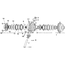 DIFFERENTIEL 4X4 pour Hytrack All cylindrical All Years HY320 4x2 - 4x4