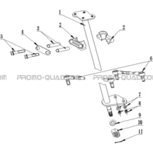 COLONNE DE DIRECTION pour Hytrack Toutes les cylindrées Toutes les années HY35eV