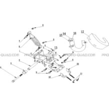 BRAS OSCILLANT pour Hytrack Toutes les cylindrées Toutes les années HY35eV