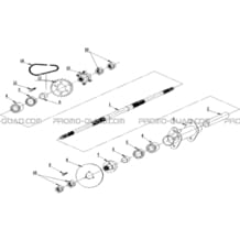 TRAIN ARRIERE pour Hytrack Toutes les cylindrées Toutes les années HY35eV