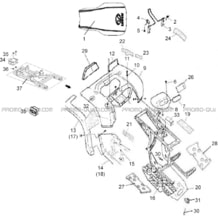 CARROSSERIE ARRIERE   SELLE pour Hytrack Toutes les cylindrées Toutes les années HY400