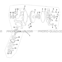 PONT ARRIERE pour Hytrack All cylindrical All Years HY400